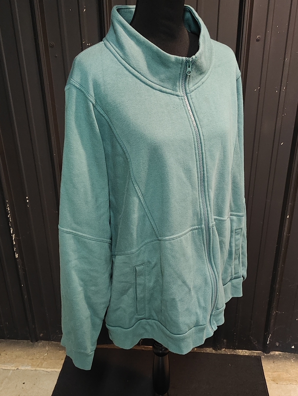 Universal Thread Teal Zip-Up Fleece Jacket